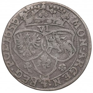 Jan II Kazimierz, Szóstak 1656, Kraków - ILUSTROWANY IO CASIM
