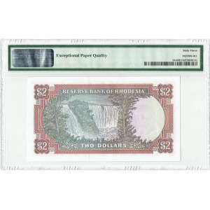 Rhodesia, Reserve Bank, 2 dollari 1977 - PMG 63 EPQ