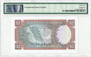 Rodezja, Reserve Bank, 2 dolary 1977 - PMG 63 EPQ