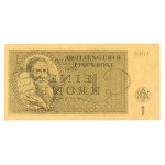 Czechosłowacja Getto -Terezin , 1 korona 1943 - PMG 66 EPQ