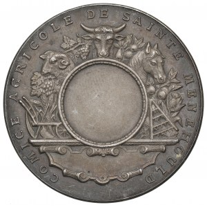 France, Medal Sainte Menehould agriculture