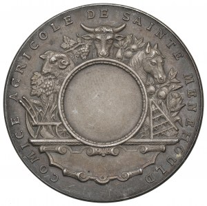 France, Medal Sainte Menehould agriculture
