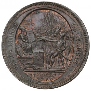 France, Medal (5 sols) Monneron Freres 1792