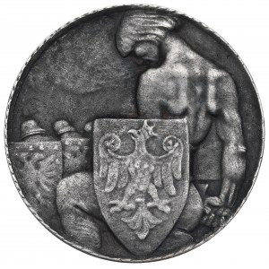 II RP, Medaille für die Befreiung von Krakau 1918 - später gegossen
