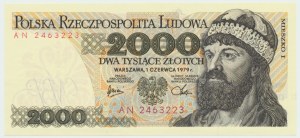 Poľská ľudová republika, 2000 zlato 1979 AN