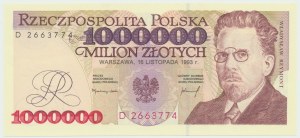 1 mln złotych 1993 D