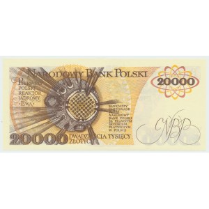 République populaire de Pologne, 20000 zloty 1989 AH