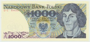 Repubblica Popolare di Polonia, 1000 zloty 1982 DC