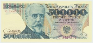 500.000 złotych 1990 C