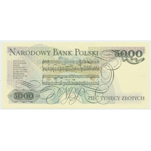 République populaire de Pologne, 5000 zloty 1982 A