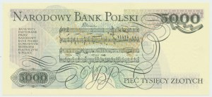République populaire de Pologne, 5000 zloty 1982 A