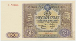 PRL, 50 Zloty 1946 Ł