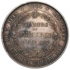 France, Medal commercial chamber Elbeuf 1861