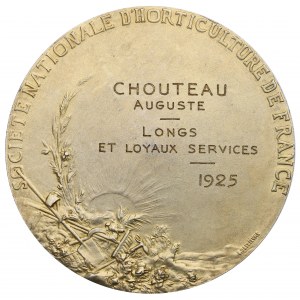 Frankreich, Medaille der Nationalen Gartenbaugesellschaft 1925