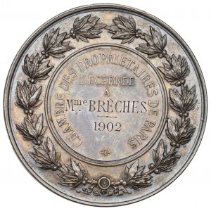 France, Medal Paris Chambre propretaires 1902