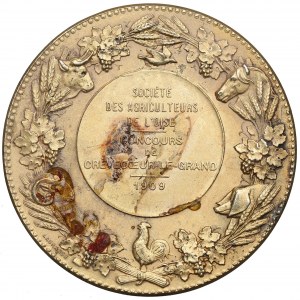 Francja, Medal nagrodowy Towarzystwo Rolnicze w Oise 1909