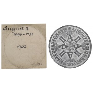 August II Mocny, Talar 1702 Order Dannebroga - cynowa odbitka