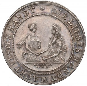 Nemecko, Šlezvicko, svadobná medaila 17. storočie