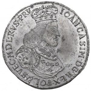 John II Casimir, one-sided print of the Elblag Thaler 1651 - Majnert