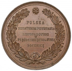 Pologne, médaille du 50e anniversaire du soulèvement de novembre 1880