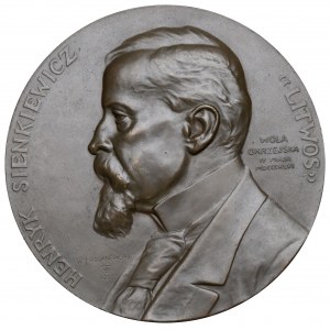 Poľsko, medaila Henryk Sienkiewicz 1900