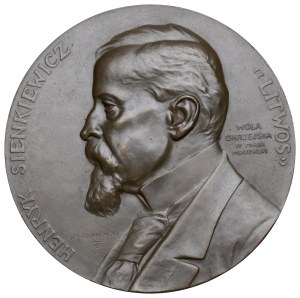 Poľsko, medaila Henryk Sienkiewicz 1900
