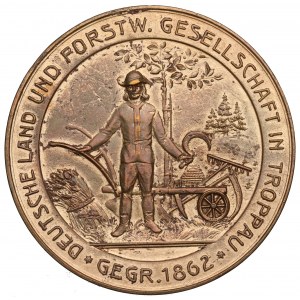Silésie, médaille de la société forestière d'Opava