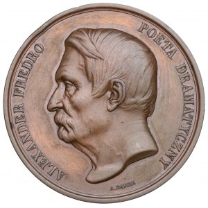 Poľsko, medaila Aleksander Fredro 1864