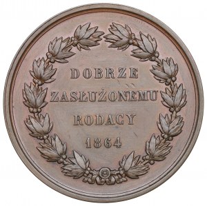 Pologne, Médaille Aleksander Fredro 1864