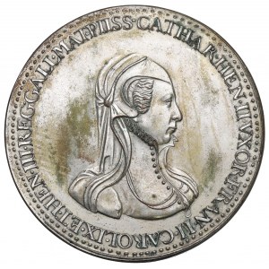 Frankreich, Medaille 1558-1590, Katharina, Ehefrau von Heinrich II - galvanische Kopie