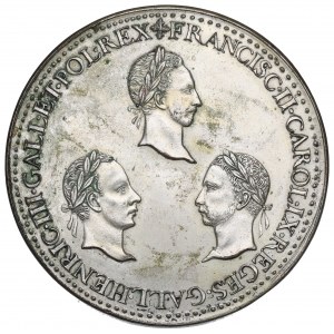 Francja, Medal 1558-1590, Katarzyna żona Henryka II - kopia galwaniczna
