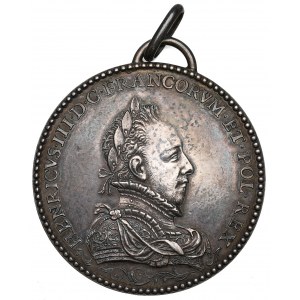 Polen/Frankreich, Medaille von Heinrich III. Valezy und Louise de Lorraine