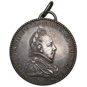 Pologne/France, Médaille de Henri III Valezy et Louise de Lorraine