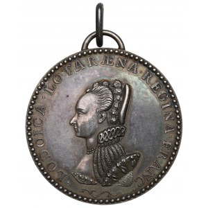 Polen/Frankreich, Medaille von Heinrich III. Valezy und Louise de Lorraine