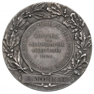 Francja, Medal nagrodowy Konkurs Fotograficzny 1898