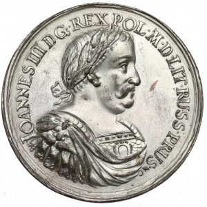 John III Sobieski, Coronation Medal SIC MUNITA TUTIOR - galvanic copy