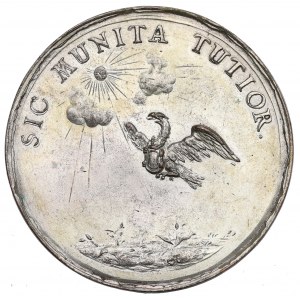 Jan III Sobieski, médaille de couronnement SIC MUNITA TUTIOR - une copie galvanique