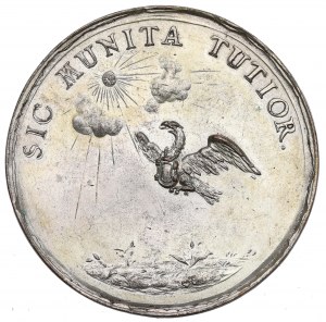 Jan III Sobieski, medaglia dell'incoronazione SIC MUNITA TUTIOR - una copia galvanica