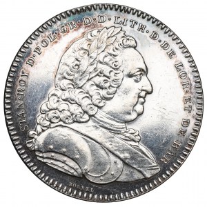 Polonia/Francia, Stanislaw Leszczynski, medaglia Accademia Stanislaw 1750