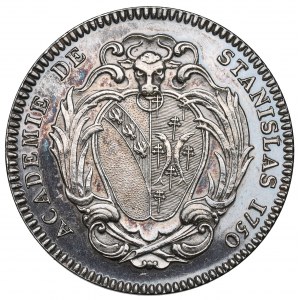 Pologne/France, Stanislaw Leszczynski, médaille Académie Stanislaw 1750