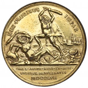 Germania, Prussia, medaglia della battaglia di Rossbach 1757 - vecchia copia da collezione