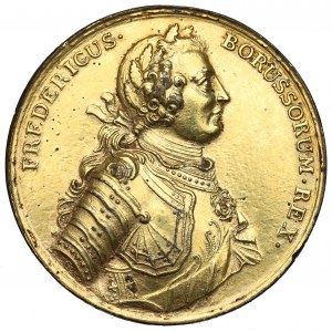 Niemcy, Prusy, Medal bitwa pod Rossbach 1757 - stara kopia kolekcjonerska