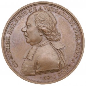 France, Medal Michel de l'Epee 1801