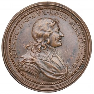 Francie, svatební medaile Nicolase Françoise a Claudie 1634