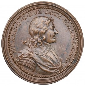 Francia, medaglia nuziale di Nicolas François e Claudia 1634