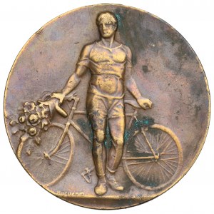 II RP, Medal Kolejowe Przysposobienie Wojskowe, Lwów 1931 - IV miejsce zawody cyklistów