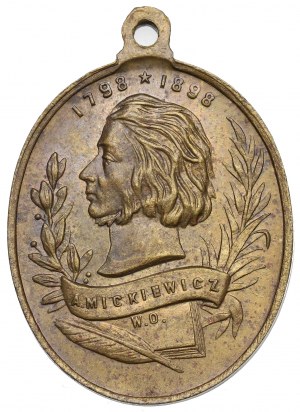 Polen, Mickiewicz 100. Geburtstag Jubiläumsmedaille 1898