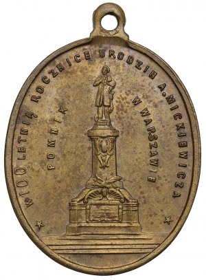 Polska, Medal 100-lecie urodzin Mickiewicza 1898