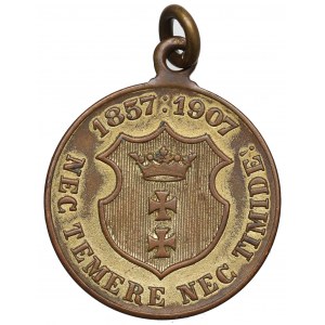 Gdansk, medaila k 50. výročiu založenia Katolíckej družstevnej spoločnosti 1907