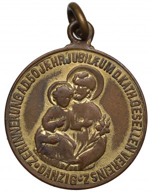 Danzica, medaglia del 50° anniversario della Società di Cooperazione Cattolica 1907